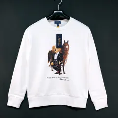 POLO RALPH LAUREN ポロ ラルフローレン ボーイズ ルナー ニュー イヤー Polo ベア スウェット シャツ ホワイト M（10）150/72 CWPOKNIY8021675 新品未使用のサムネイル
