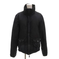 アルマーニエクスチェンジ A/X ARMANI EXCHANGE ダウンジャケット スタンドカラー フラップポケット ダブルジップ S 紺 ネイビー  /MXのサムネイル