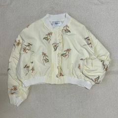 Kiaris vintage 購入 リネンクロップドジャケット - メルカリ