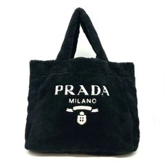 PRADA プラダ テリー トートバッグ ロゴ パイル地 1BG130 タオル地 PRADA プラダ テリー トートバッグ ロゴ パイル地 1BG130 タオル地