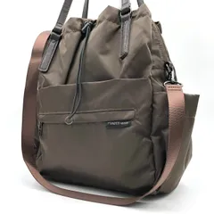 Y'SACCS イザック 3way リュックサック ショルダーバッグ ブラウン 茶