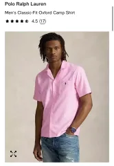 タグ付き新品 POLO RALPH LAUREN(ポロラルフローレン) クラシックフィット オックスフォード キャンプ シャツ ニューローズ