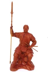 【中古】フィギュア 柴田勝家 極シリーズ 木製戦国武将フィギュア