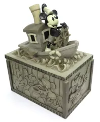 【中古】フィギュア ミッキーマウス ”Steamboat Willie Box” 「ディズニー」 ディズニー・ショーケースコレクション スタチュー
