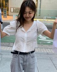 正規品】CLANE PINTUCK CROPPED BLOUSE - メルカリ