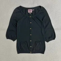 JUICY COUTURE ジューシークチュール GOLD ボタン ニット カーディガンのサムネイル
