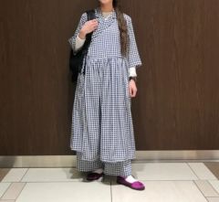 ビームスボーイ ノースリーブ チェックワンピース グリーン - メルカリ