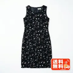 Aylesbury アリスバーリー 花柄 ワンピース ノースリーブ 黒 DAMA collection風のサムネイル