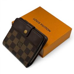極美品！ ルイ・ヴィトン ダミエ コンパクトジップ 財布 74.105 - メルカリ
