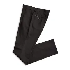 新品 ダーバン D'URBAN メンズパンツ W91 定価30,800円 春夏 盛夏 MONSOON モンスーン ダークブラウン系 スラックス ワンタック 裾未処理 ウール 日本製のサムネイル