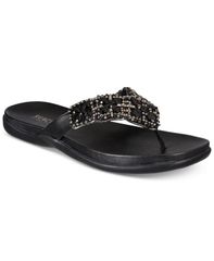 케네스콜 여성 신발 샌들 Kenneth Cole Reaction Womens Glamathon Flat Sandals Black 블랙