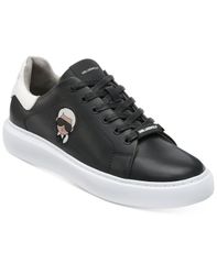 컬 라거펠드 남성 신발 운동화 KARL LAGERFELD PARIS Karl Lagerfeld Mens Karl Head Sneakers Black 블랙