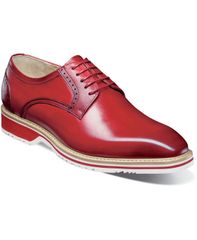스테이시 아담스 남성 신발 옥스포드 Stacy Adams Mens Barringer Plain Toe Oxford Red 레드