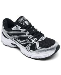 사카니 레이디스 슈즈 스니커즈 Saucony Womens Ride Millennium Casual Sneakers from Finish Line Black Silver