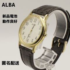 90s 未使用 SEIKO ALBA QZ 電池交換済 Y481 日本製 腕時計 - メルカリ