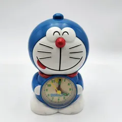 【動作良好】ドラえもん 目覚まし時計 置時計 14cm 当時物 レトロ ヴィンテージのサムネイル