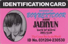 BOYNEXTDOOR Weverse album JAEHYUN HOW?