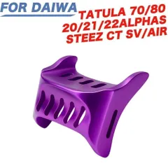 紫 ベイトリール アルミ製 クラッチボタン ダイワ STEEZ CT SV/AIR、20 / 21 / 22  ALPHAS、 TATULA 70 / 80、SALAMANDURA 用のサムネイル