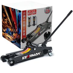 [신품] GEARMAN(기어맨) 플로어 잭 2.5t 차고 잭 유압식 전용 패드 첨부 최저위 85mm 최고위 385mm 로우 다운 차용 타이어 교환 유압식 (블랙) f51f6f61