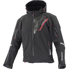 新品 [KOMINE] バイク用 ジャケット プロテクトソフトシェルウィンターパーカ-イフ JK-579 1066 秋冬春向け 防寒 CE規格レベル2 CE規格 ストレッチ素材 防風 プロテクター 07-579 Black/Fugaku 3XLのサムネイル