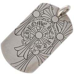 中古】 CHROME HEARTS クロムハーツ パテントレザー クロスパッチ