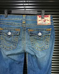 TRUE RELIGION JOEY SUPER T 太ステッチ フレア Y2K - メルカリ