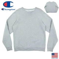 【B3873】【USA製】CHAMPION チャンピオン 前Vスウェット トレーナー クルーネック 9oz 9オンス C5-P001 サイズM