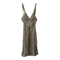  ALBERTA FERRETTI アルベルタフェレッティ キャミソールワンピース レイヤード ベージュ サイズ40【MAN1】のサムネイル