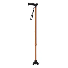 新品 【ウェルファン】 まごころステッキ あんしん ブラウン ４点杖 多点杖 74～96.5㎝ 伸縮 疲れにくい 幅広グリップ 女性用 男性用のサムネイル