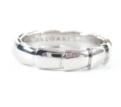 極美品★BVLGARI ブルガリ ヴァイパーリング K18 750(WG)希少サイズ 指輪 シルバー 64（JP24号相当） イタリア製 重量8.8g メンズのサムネイル