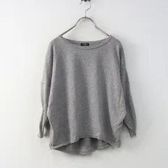 マーブルシュッド marble SUD コットンワイド七分袖ニット＼グレー プルオーバー セーター【2400015016832】のサムネイル
