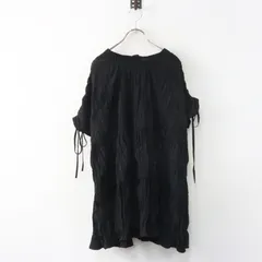 美品 定価29150円 Bshop eunoia ユノイア ease string blouse ドローストリング チュニックブラウス ブラック┃トップス【2400015014418】のサムネイル