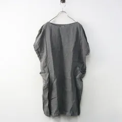 エヴァムエヴァ evam eva linen tunic リネンチュニック プルオーバー グレー┃麻素材 ブラウス トップス【2400015014371】のサムネイル