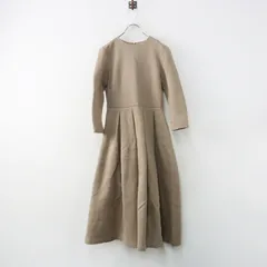 ツルバイマリコオイカワ TSURU By MARIKO OIKAWA コットン ノーカラー ドレス ワンピース 36■ベージュ トップス【2400015009575】のサムネイル