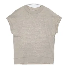 DRESSTERIOR リネンコットン裏毛ハーフスリーブプルオーバー 半袖Ｔシャツ カットソー ベージュ レディース ドレステリア【中古】6-0601S∞のサムネイル