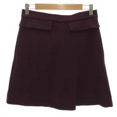マークバイマークジェイコブス MARC by MARC JACOBS 美品 台形スカート S ミニ丈 フラップ バックジップ 紫 パープル /YF ■ECC005のサムネイル
