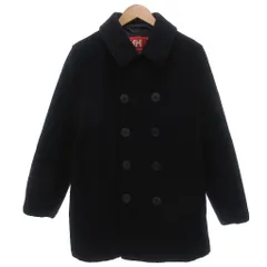 ヘリーハンセン HELLY HANSEN 美品 ピーコート Pコート メルトン M アルスターカラー 裏キルティング ポケット付き 紺 ネイビー /KB ■ECC005のサムネイル