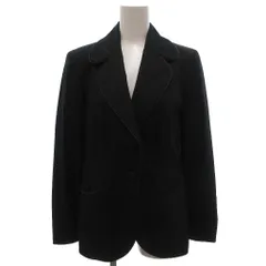 ジャンフランコフェレ GIANFRANCO FERRE STUDIO テーラードジャケット シングル 40 ノッチドラペル 総裏地 パイピング ポケット付き 黒 ブラック イタリア製 /KB ■ECC005のサムネイル