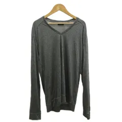 ジョセフオム JOSEPH HOMME Tシャツ カットソー 48 グレー ボーダー柄 Vネック 長袖 /KK ■GY70のサムネイル