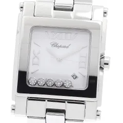 ショパール Chopard 8447 ハッピースポーツ XL デイト 5Pダイヤ クォーツ ボーイズ 良品 _963296のサムネイル