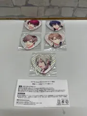 【Q5-40】◎ A3! The Show Must Go On！ 春組ハート型缶バッジ5個セット　中古のサムネイル