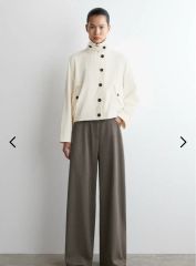 美品】イレーヴ ハイカウントコットンギャバジンポンチョ サイズF