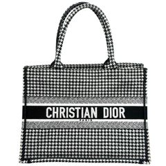 Christian Dior 千鳥格子柄 トートバッグ ミディアム - メルカリ