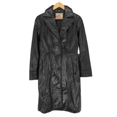 ユーズドフルギ USED古着 {{Dazzling Grace}} cow leather カウレザー チェスターコート レディース  38
