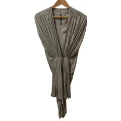 美品 Rick Owens Lilies リックオウエンスリリーズ フロントホック ロングジレ ベスト グレージュ レディース 古着 中古 USEDのサムネイル