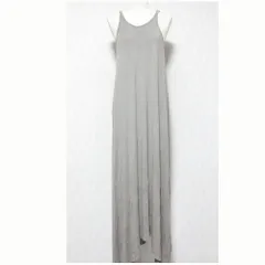 美品 T by alexander wang ティーバイアレキサンダーワン キャミソールドレス マキシワンピース XS グレー レディース 古着 中古 USEDのサムネイル