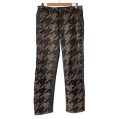 美品 MARK & LONA マークアンドロナ 千鳥格子パンツ ゴルフウェア M ブラウン メンズ 古着 中古 USEDのサムネイル