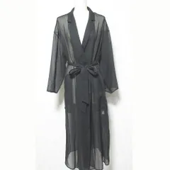 美品 allureville アルアバイル オーガンジーシアートレンチコート サイズ2 ブラック レディース 古着 中古 USEDのサムネイル