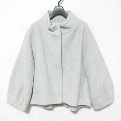 美品 allureville アルアバイル スタンドカラー ハーフコート サイズ1 グレー レディース 古着 中古 USEDのサムネイル
