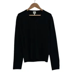 美品 ARMANI COLLEZIONI アルマーニコレツィオーニ Vネック ハイゲージニットセーター サイズ44 グレー レディース 古着 中古 USEDのサムネイル